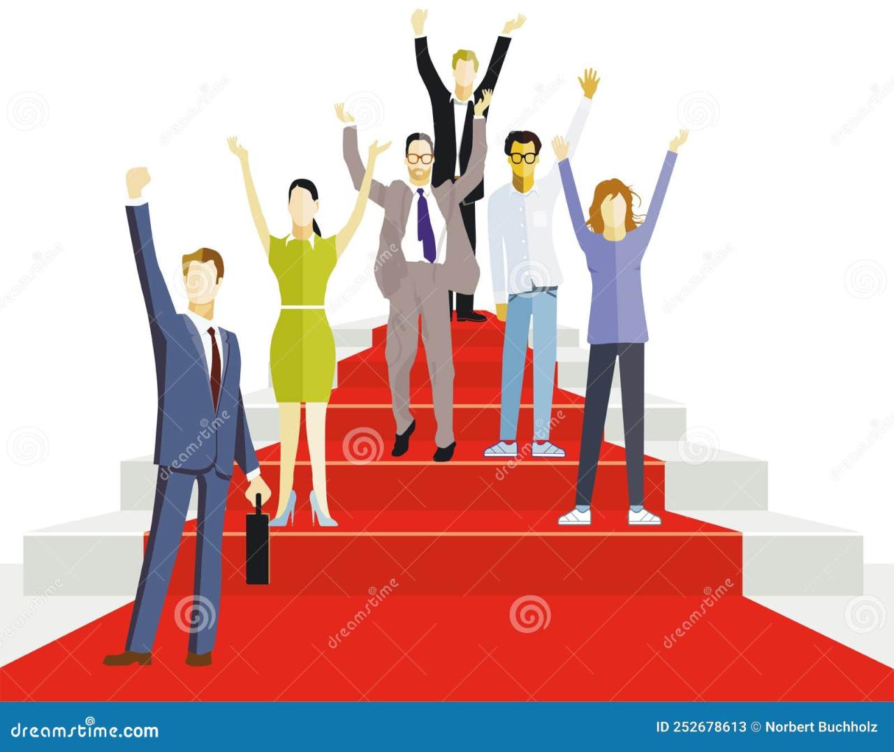 3d Illustration of a Businessman Challenging Career Advancement Stock ...